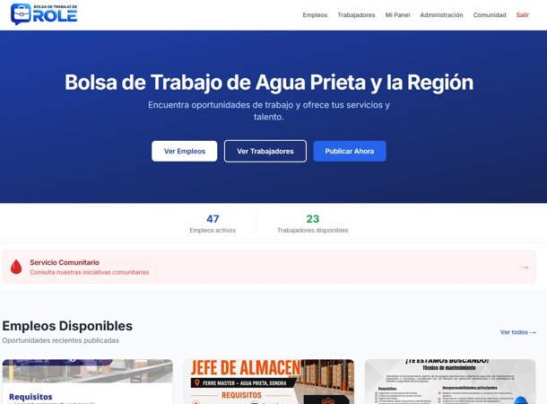 Portal de Empleo RoleTrabajo